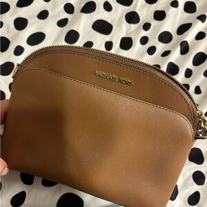 Michael Kors Brown Crossbody Bag with Sleek Leather Finish